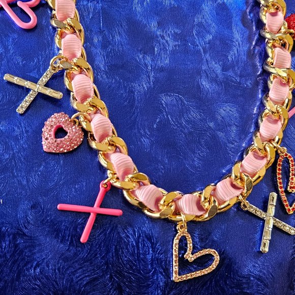 Betsey Johnson Valentine's or Any Day Charm Necklace - NWT - Picture 8 of 13